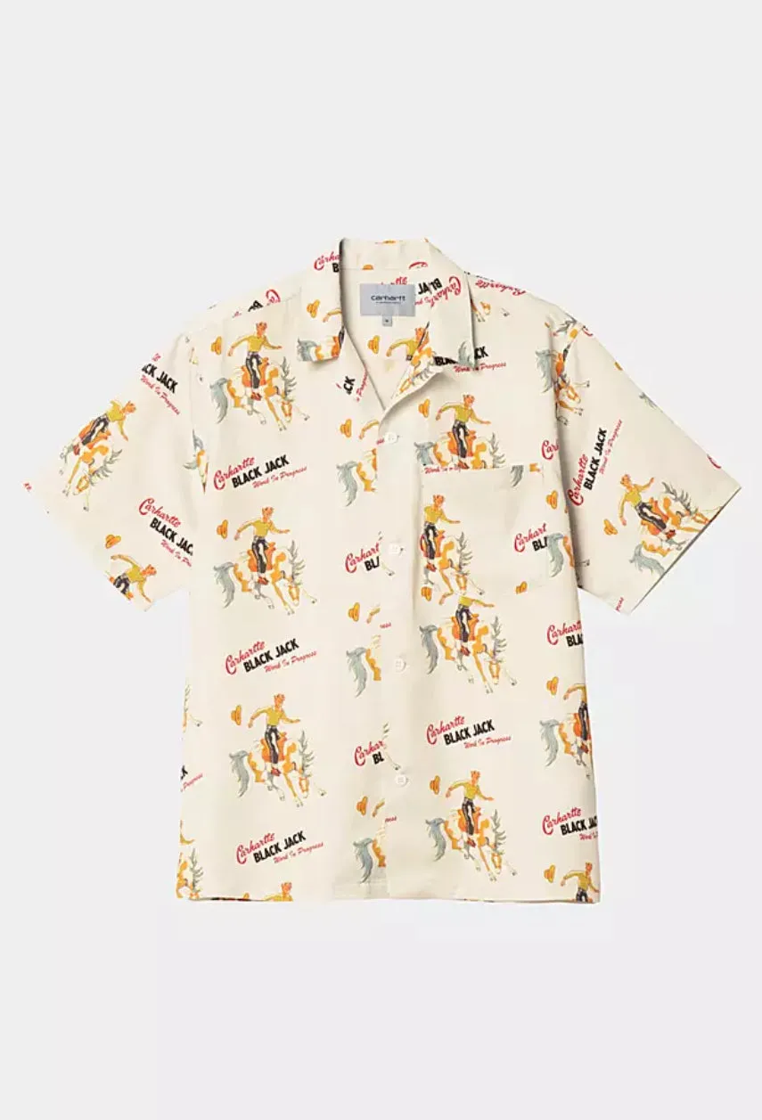 Carhartt WIP Black Jack S/S Shirt Black Jack, Wax