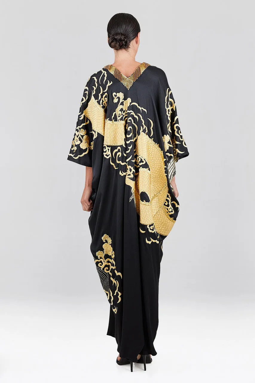 Couture Embroidered Dragon Caftan