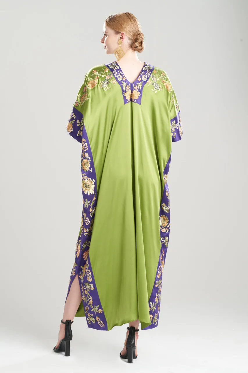 Couture Yasugi Embroidered Silk Caftan
