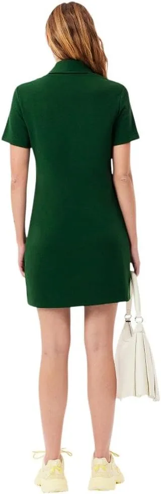Lacoste Women's Organic Cotton Buttoned Polo Dress