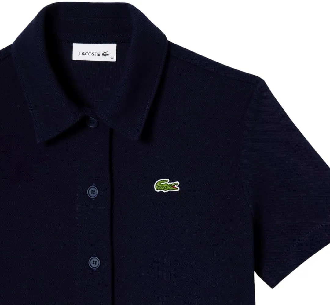 Lacoste Women's Organic Cotton Buttoned Polo Dress