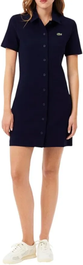 Lacoste Women's Organic Cotton Buttoned Polo Dress