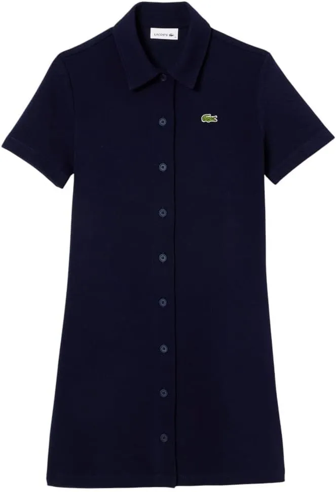 Lacoste Women's Organic Cotton Buttoned Polo Dress