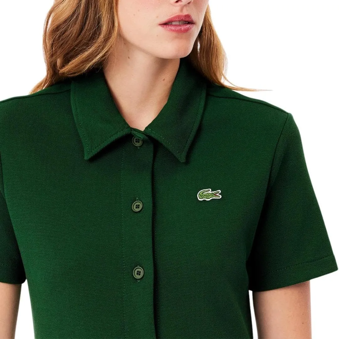Lacoste Women's Organic Cotton Buttoned Polo Dress