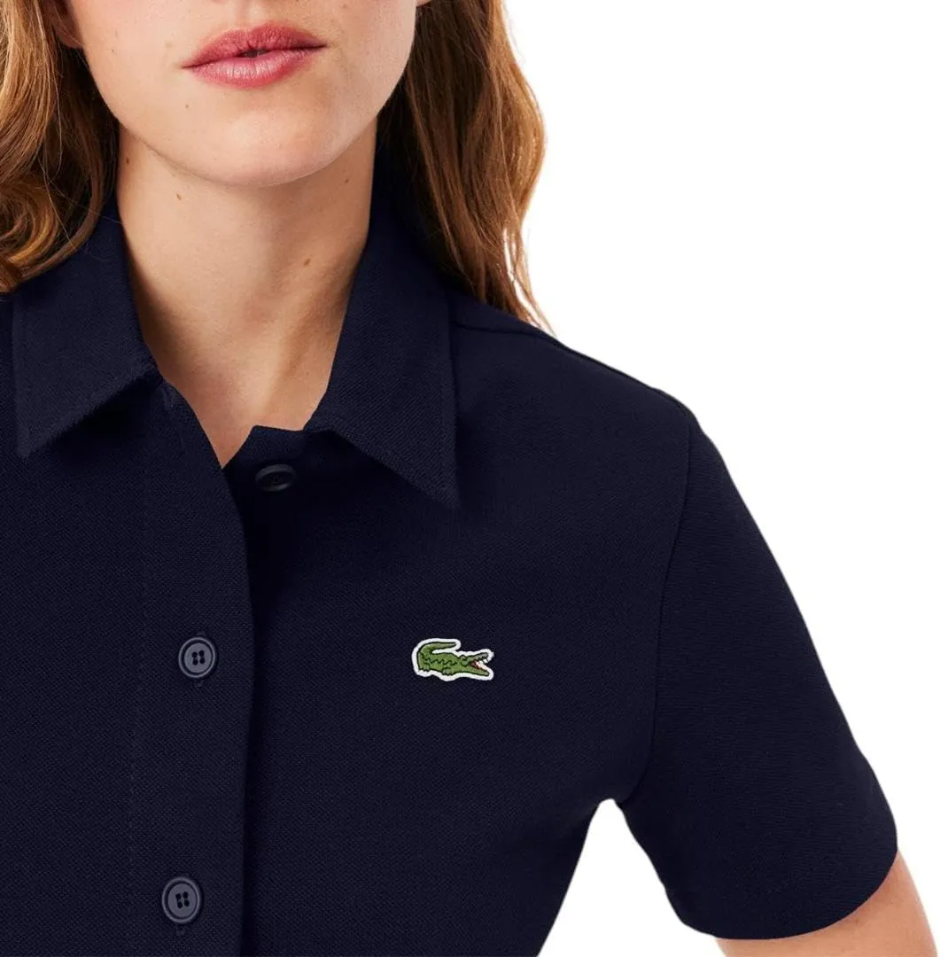 Lacoste Women's Organic Cotton Buttoned Polo Dress