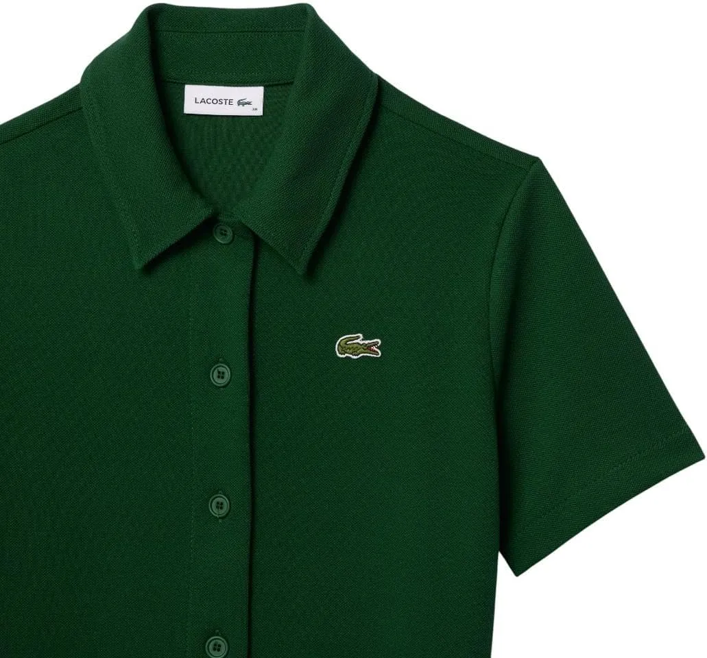 Lacoste Women's Organic Cotton Buttoned Polo Dress