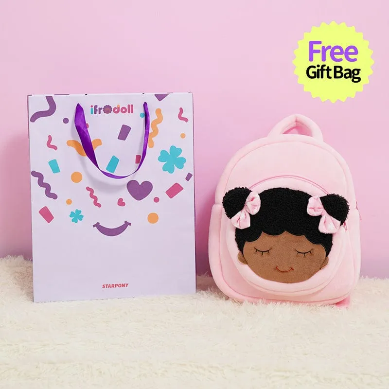 Personalized Deep Skin Tone Pink Dora Backpack