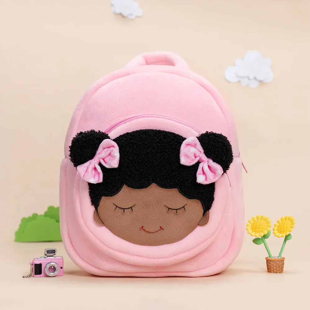 Personalized Deep Skin Tone Pink Dora Backpack