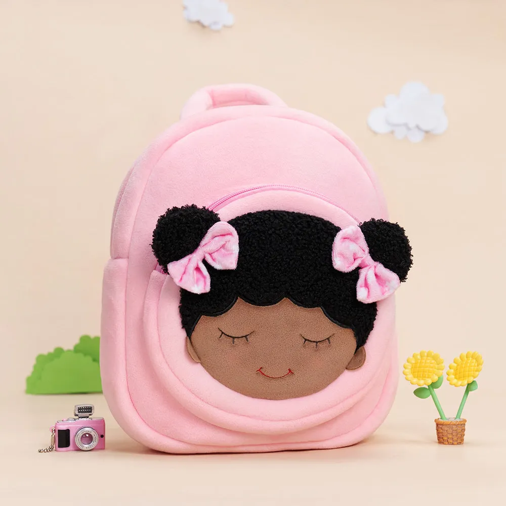 Personalized Deep Skin Tone Pink Dora Backpack