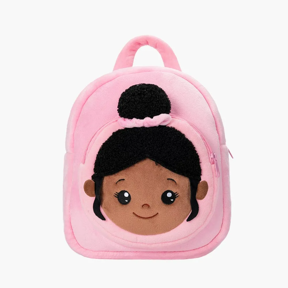 Personalized Deep Skin Tone Pink Nevaeh Backpack