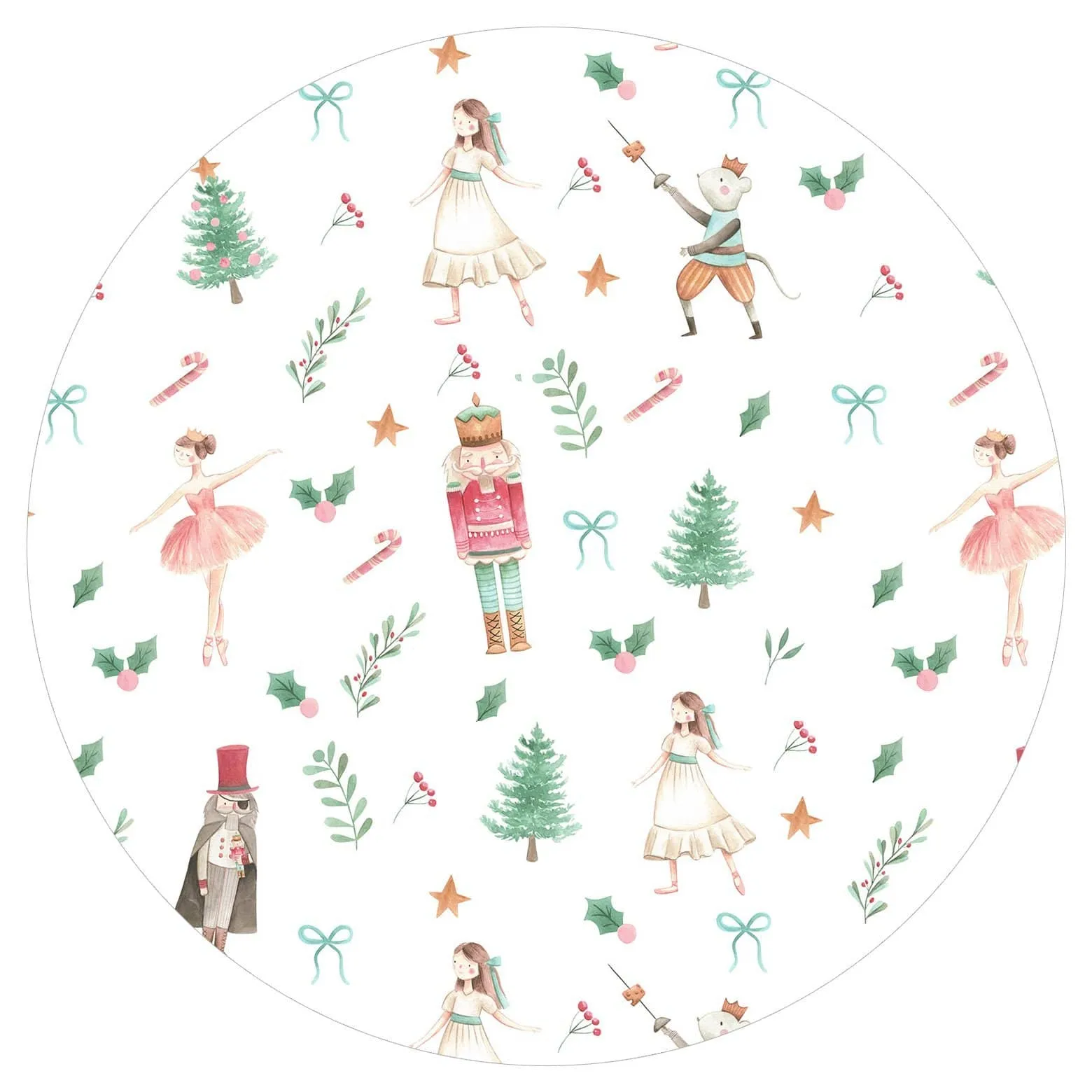 [Pre Order] Holiday Classics Vintage Nutcracker - Women's Long Sleeve Printed Bamboo Snap Top (EST SHIP LATE OCT)