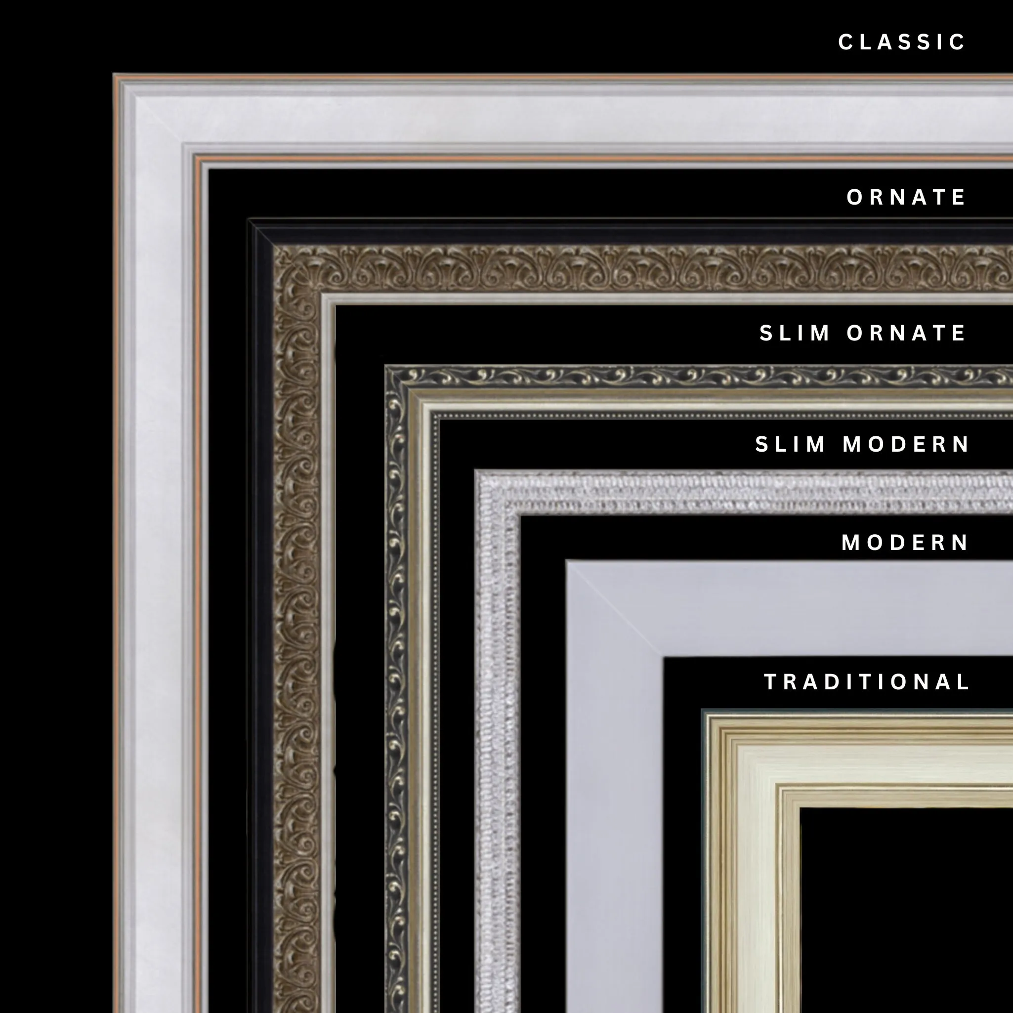 Silver 30x24 Picture Frame Ornate Traditional Classic Antique