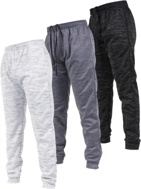 Ultra Performance 3 Pack Mens Joggers Mens Athletic Sweatpants with Pockets for Men, Small - 3X