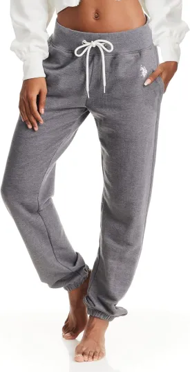 U.S. Polo Assn. Womens Sweatpants with Pockets, French Terry Womens Joggers or Wide Leg Sweats