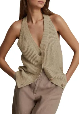 Women Sweater Vest Tops Sleeveless Button Down V Neck Knit Tank Top Slim Casual Cardigan Vest