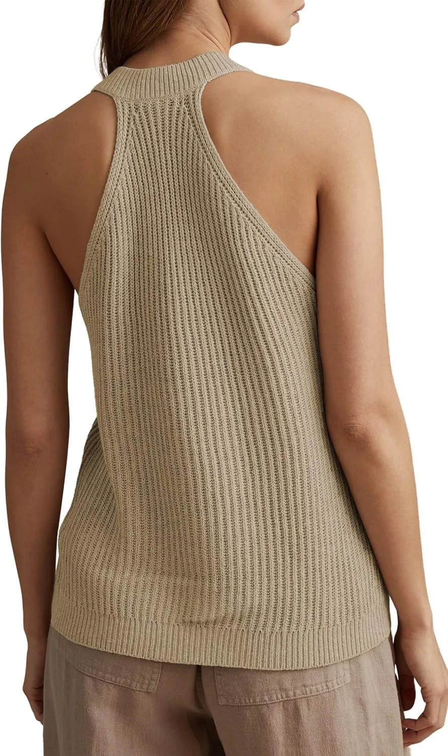 Women Sweater Vest Tops Sleeveless Button Down V Neck Knit Tank Top Slim Casual Cardigan Vest